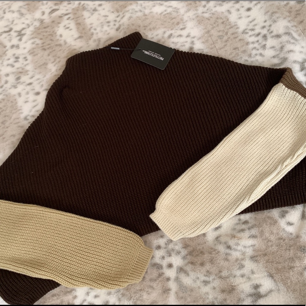PRETTYLITTLETHING color block sweater